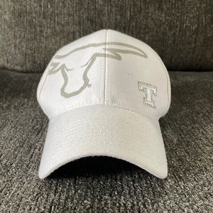 Mens Texas longhorn white ball cap
